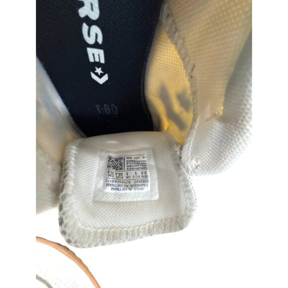 Converse A08262C Womens Sneakers White/Black Size 5 - Picture 8 of 9